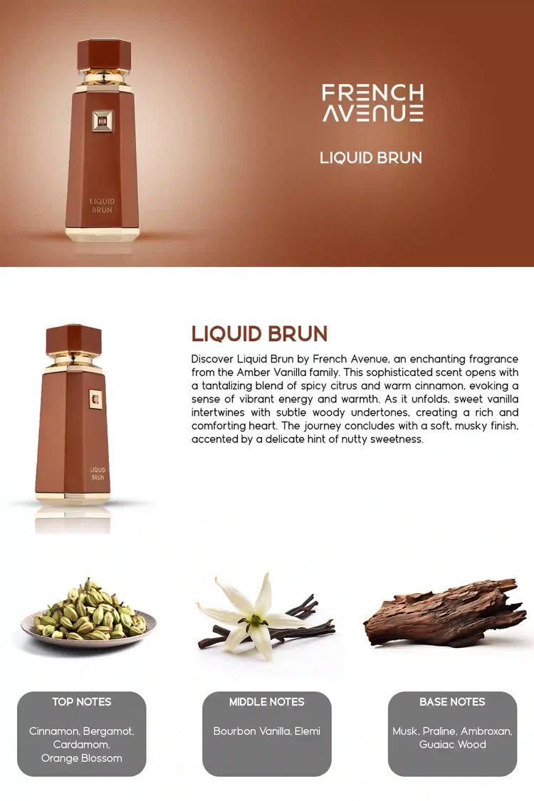 French Avenue Liquid Brun, Parfum Mixte – 100 ml