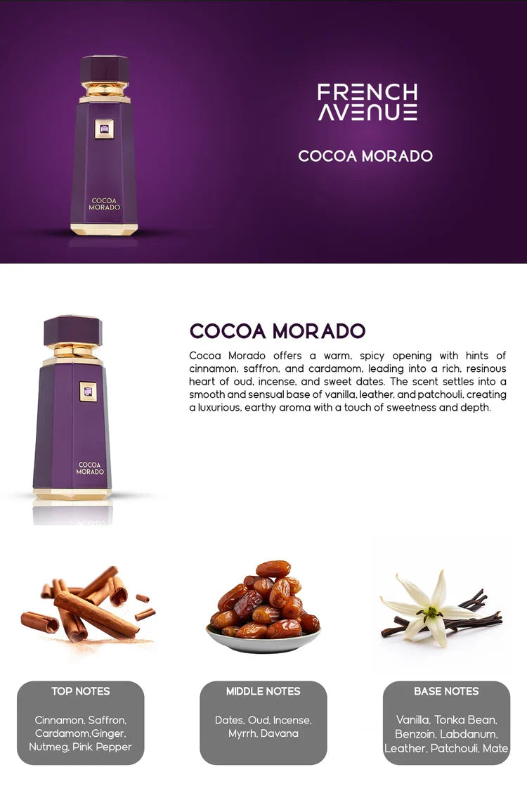 Fragrance World French Avenue Cocoa Morado 100ml