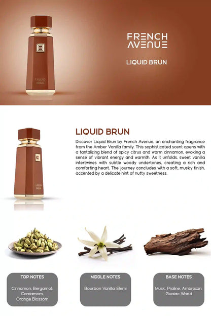 French Avenue Liquid Brun, Parfum Mixte – 100 ml