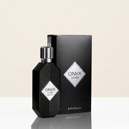 KHADLAJ ONYX SILVER 100 ML EAU DE PARFUM FOR MEN AND WOMEN - Khadlaj Perfumes