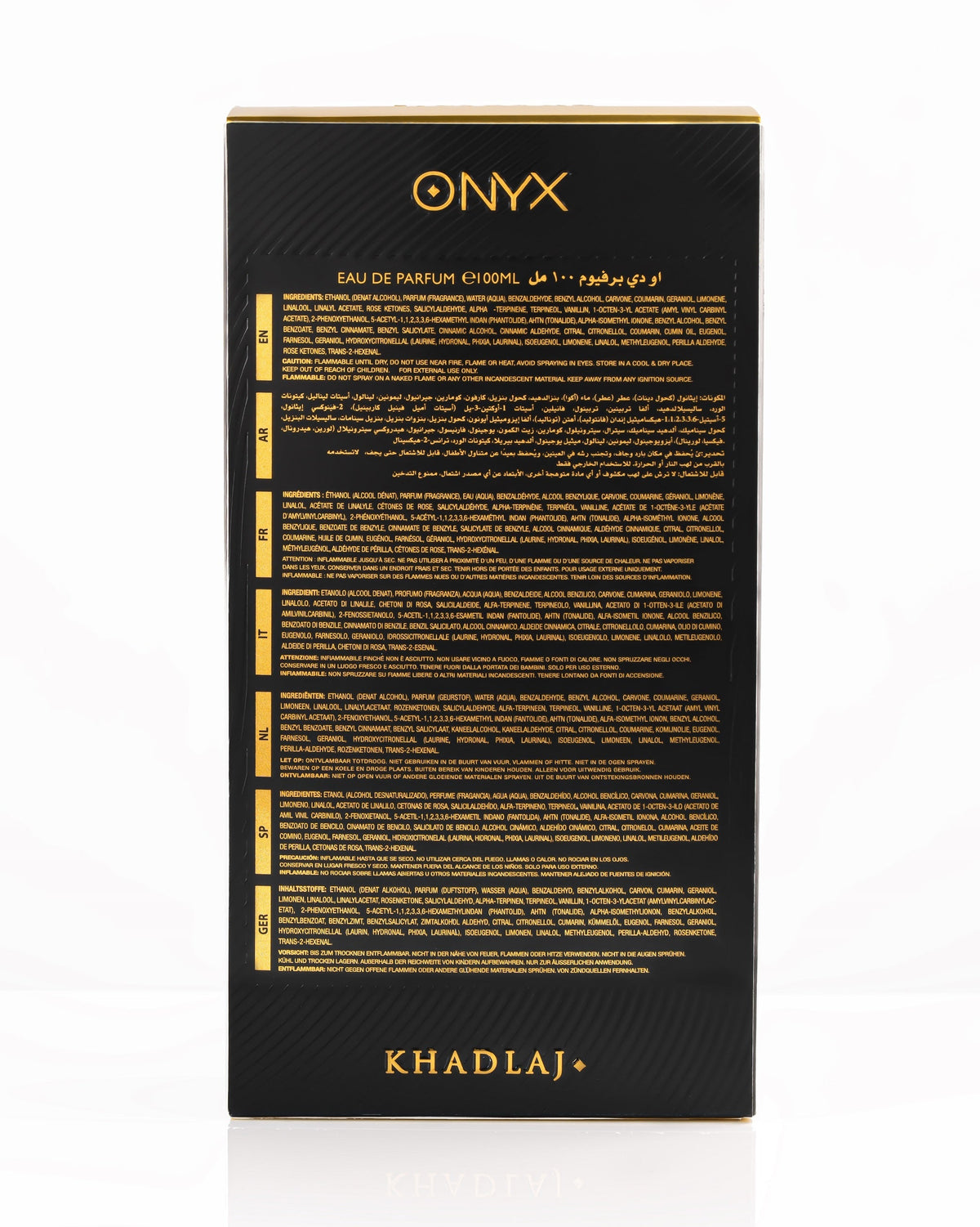 Khadlaj Onyx Gold Perfume for Men - 100ml