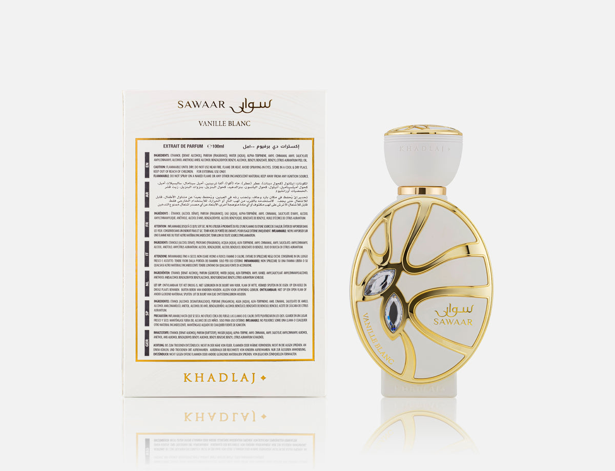 Khadlaj Sawaar Vanille Blanc Perfume for Women - 100ml