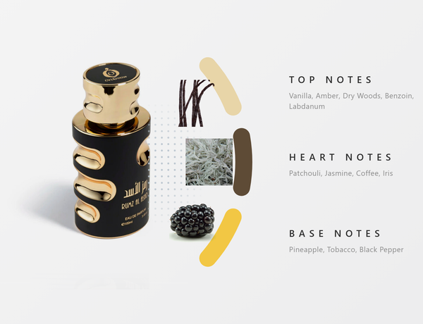 Shaikh Saeed Rumz Al Asad Perfume for Men and Women - 100ml - Notes